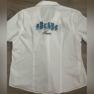 Women’s Bluebonnet Texas Embroidered Blouse